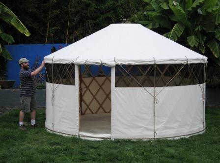 GoYurt Shelters' lightweight portable yurt
