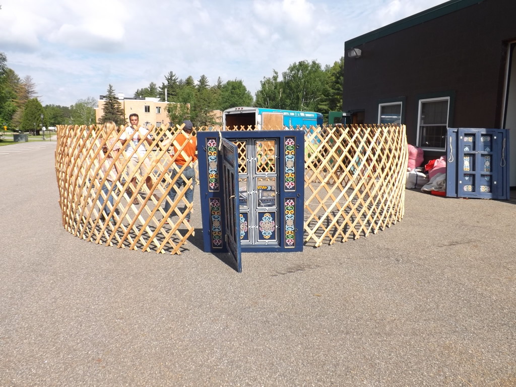 yurt door & lattice