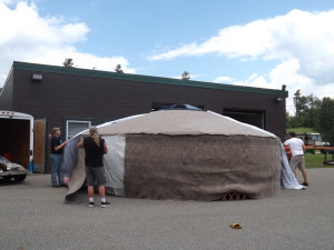 yurt tear down