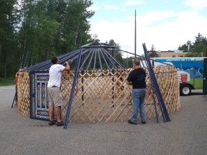 yurt tear down